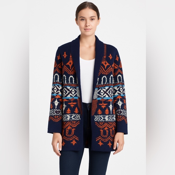 Lucky Brand Southwest Knit Cardigan NWT - Picture 2 of 13